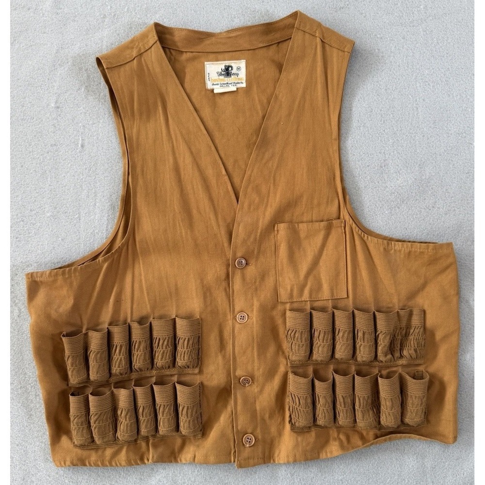 Vintage Black Sheep Hunter Vest Medium Brown Shooter Japan Made Button Up